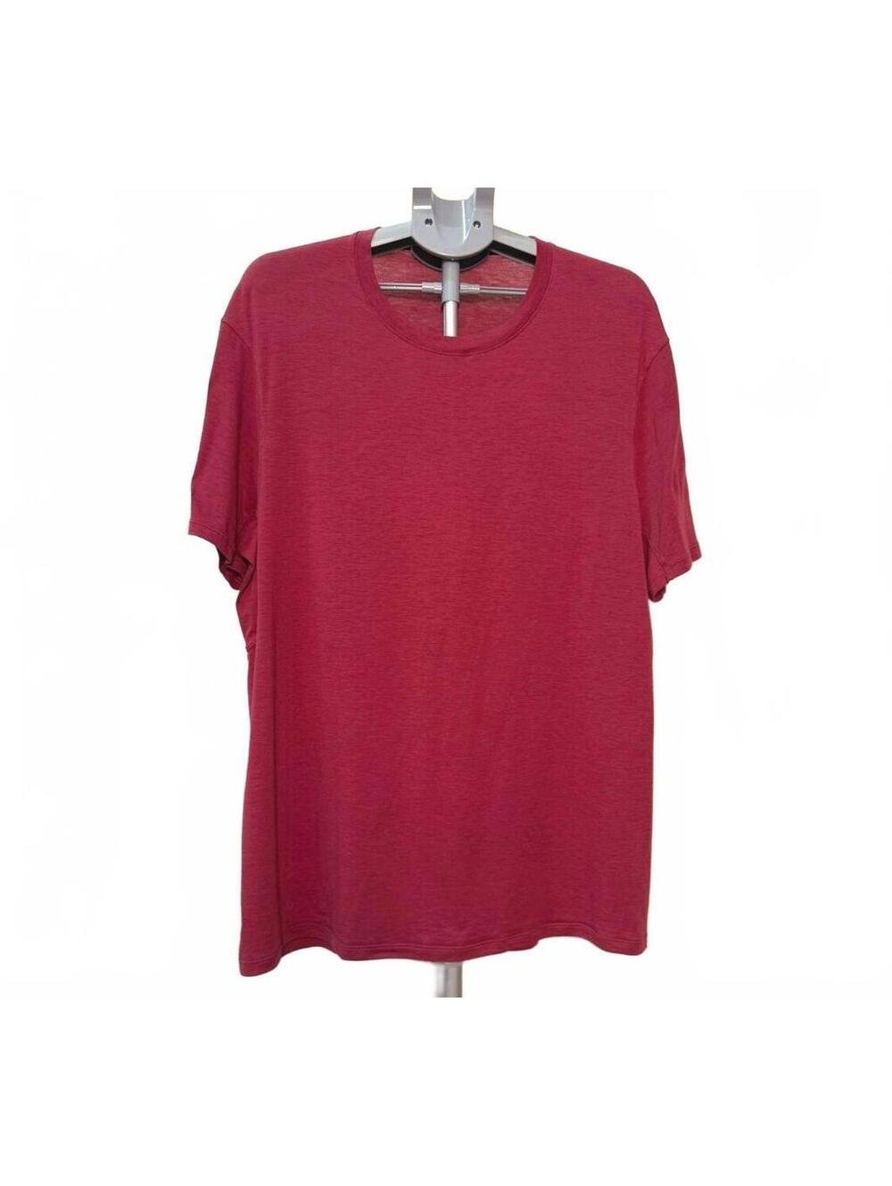 Lululemon XL Men's Red Short Sleeve Crew Neck T-Shirt